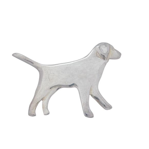 Labrador Retriever Brooch | Vintage Sterling Silver 925 | Puppy Dog Pin - Picture 2 of 6